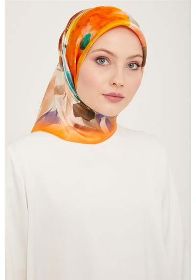 Armine Sura İpek Eşarp 24ya9103 80 - Desenli
