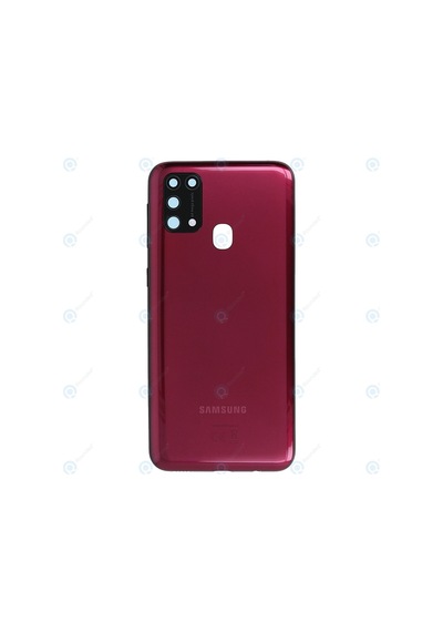 Samsung Galaxy M31 Uyumlu Kasa Kapak + Yan Tuşlar Sm-m215f Kamera Lensi Hariç - Kırmızı