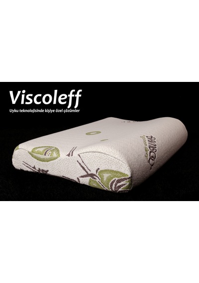 Viscoleff Visco Büyük Boy Boyun Destek Yastığı Bambu