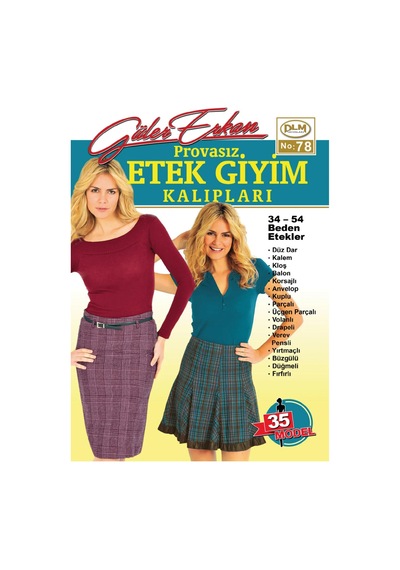 Güler Erkan Provasız Etek Giyim Kalıpları No:78