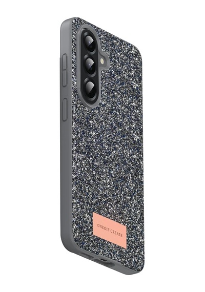 Onegif Samsung Uyumlu Galaxy A17 5g Bright Simli Kapak - Gümüş Kh-H22