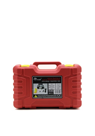 Çift Silindir Oto - Araç Hava Kompresörü Dc/12v - 23amp - 150psı Fenerli Bar Göstergeli Standart