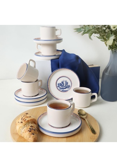 Lexroo Marine Wonders Stackable Çay Takımı 12 Parça 6 Kişilik 22741-22905 Çok Renkli