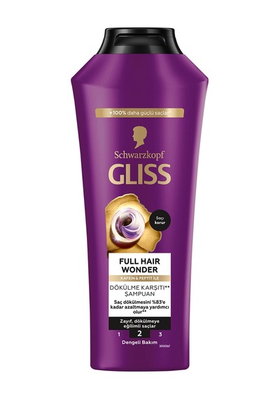 2 Adet Gliss Full Hair Wonder Şampuan 400 Ml