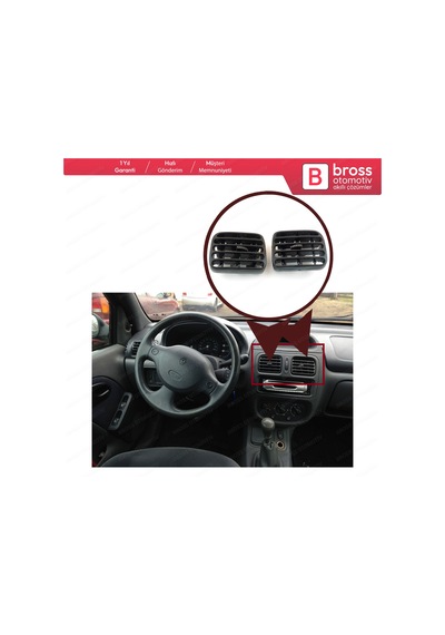 Clio 2 Symbol için Havalandırma Izgarası 7702258279 7702258280 N11.3804