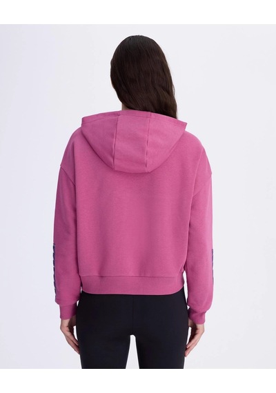 Kappa Authentic Alcott Hoodie Kadın Pembe Comfort Hoodie Siyah