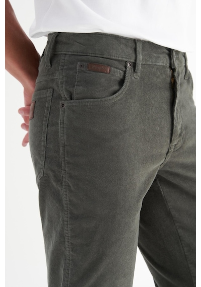 Wrangler Erkek Texas Slim Kadife Pantolon Green Diğer