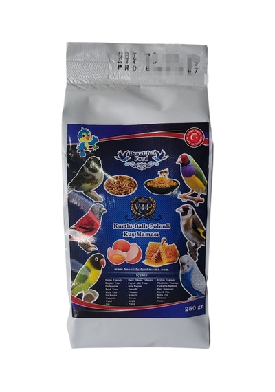 Beautiful Food Mama 250 Gr Kurtlu Ballı Polenli Kuş Maması