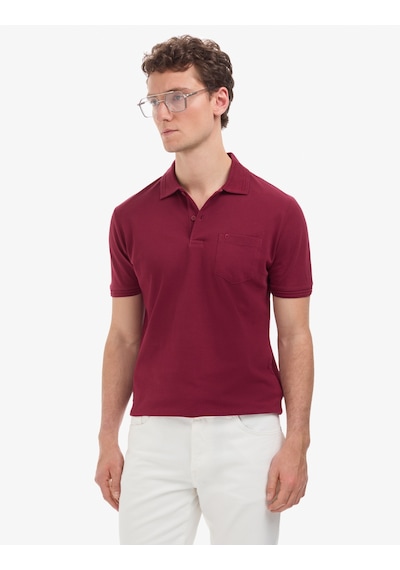 Pierre Cardin Erkek Bordo Tişört Basic 50325290-vr014