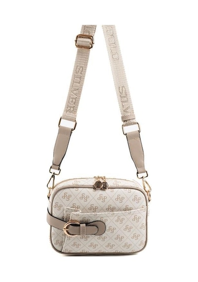 Silver Polo Sp1256 Kadın Çapraz Çanta Monogram Bej-kum