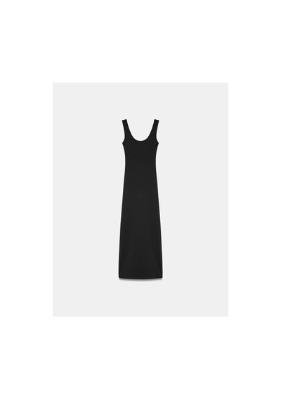 Dilvin 91733 Bra-free Midi Elbise Siyah