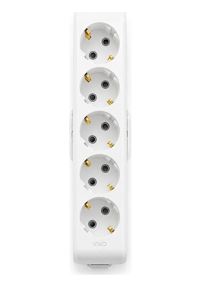 Viko Multi-let 5'li Grup Priz Topraklı Klemens Bağlantılı Çocuk Korumalı Askı Aparatlı Kablosuz Tse Ce Belgeli  Viko Yok