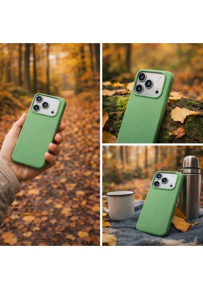 Apple Uyumlu iPhone 17 Pro Max / 18 Pro Max Kılıf Renkli Lansman İçi Kadife Yumuşak Kamera Yükseltili Silikon Su Yeşili