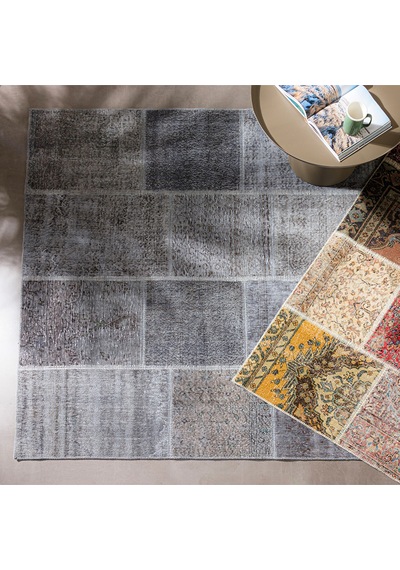 Mudo Home Lıma Patchwork Halı Gri 200x300 11182700