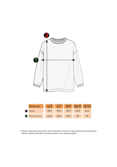 Toontoy Kız Çocuk Peluş Detaylı Baskılı Sweatshirt Lila