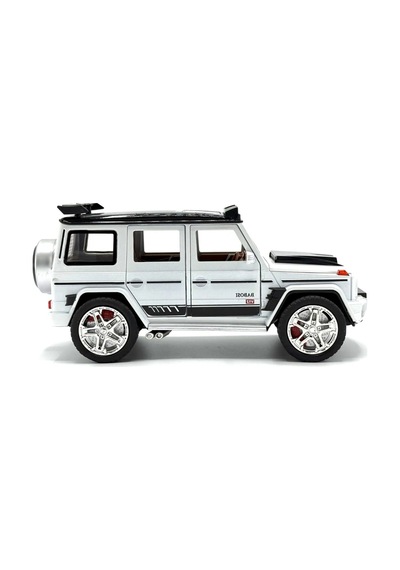 Mercedes Brabus G800 1:24 Metal Model Araba - Sesli Işıklı, Çek Bırak, Açılan Kapılar - Beyaz