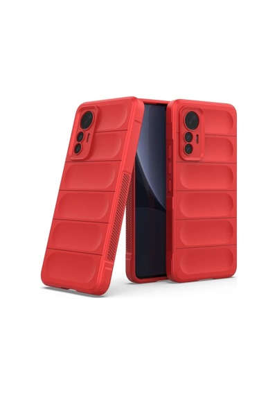 Xiaomi Mi 12 Lite Uyumlu Kılıf Optimum Silikon - Kırmızı
