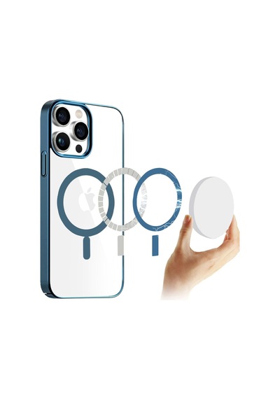 Apple Uyumlu iPhone  14 Pro Max Kılıf Magsafe Özellikli Titanyum Seri Silikon Kapak