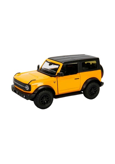 1:32 Rmz City Jeep Serisi Die Cast Çek Bırak Model Araba - Sarı Ford Bronco Badlands 2 Dr