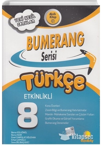 8. Sınıf Türkçe Etkinlikli Bumerang Serisi Günay Yayınları