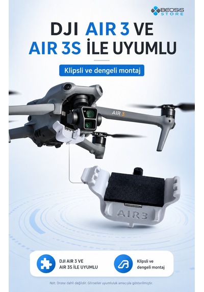 Djı Air 3 / Air 3s Yük Bırakma Aparatı Henwafx Işık Sensörlü Airdrop Modülü
