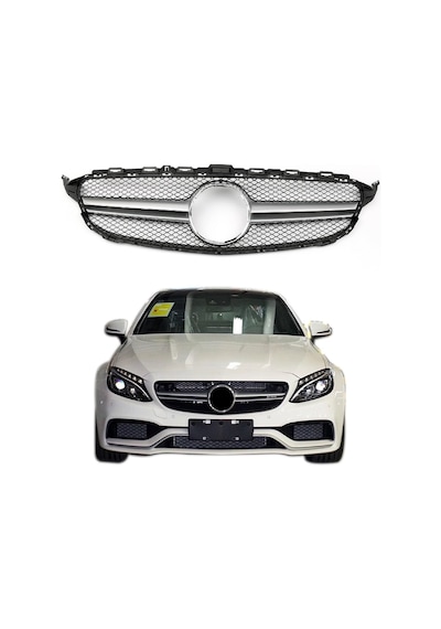 Mercedes C Serisi W205 2015-2020 C63 Gri Çıta Siyah Panjur Tai