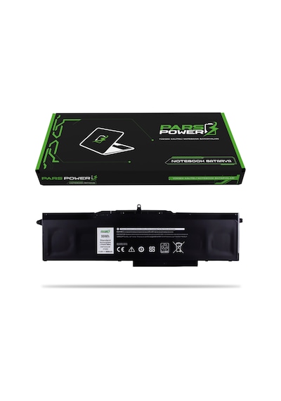 Dell P80f, P80f001 Batarya - Pil Pars Power 34115914