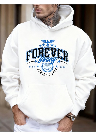 Startmore Startmoreforever Young Athletic Dept 1990 Baskılı Erkek Yeni Sonbahar Tüm Maçlara Uygun Tişörtler Soka Beyaz