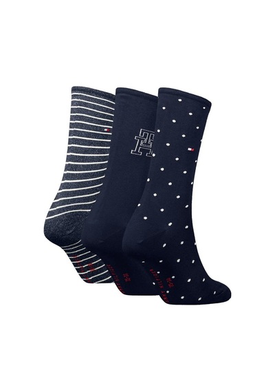 Tommy Hilfiger Th Women Sock 3p Gıf Kadın Siyah Çorap - S701236464001 Siyah