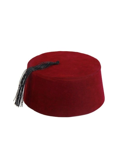 Bordo Renk Osmanlı Fesi Garson Boy 8 No 12-13 Yaş