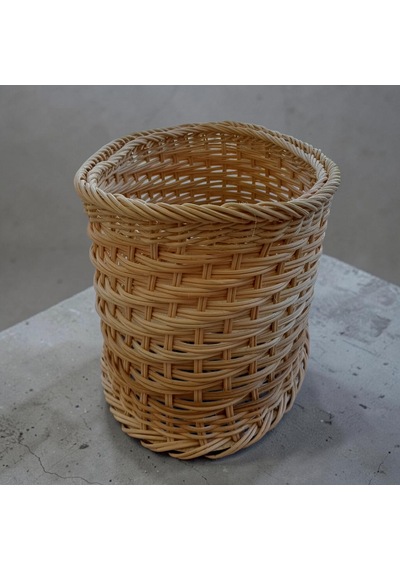 Handanrattan El Örgüsü Doğal Rattan Oval Düzenleyici Sepet 20x40x18 Cm