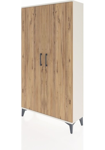 Arges Dolap 2 Raflı Kapaklı Tek Askılı 88x30x163 Aytaşı-çam Aytaşı