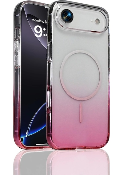 Apple iPhone Uyumlu 17 Air Kılıf M-safe Şarj Özellikli Zore Septik Silikon Kapak Çok Renkli