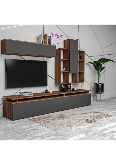 Sapfir Tv Ünitesi Mdf Antrasit Sapfir Tv Ünitesi Mdf Antrasit