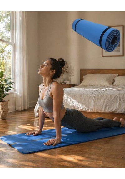 Ers 10 Mm Fitness Ve Pilates Matı Kaydırmaz Taban Konforlu Spor Minderi Hafif Taşınabilir Çok Renkli