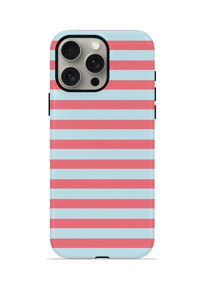 Apple iPhone Uyumlu 15 Pro Vorian Çift Katmanlı Kılıf Candy Horizon Stripe