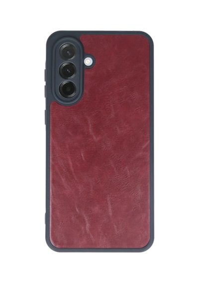 Samsung Galaxy Uyumlu   A35 5g Kılıf Aras Deri Kapak - Bordo