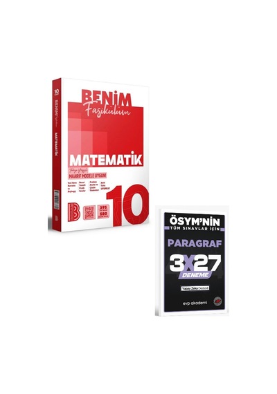 Benim Hocam 10. Sınıf Matematik Maarif Model Benim Fasikülüm+anla Kazan Paragraf
