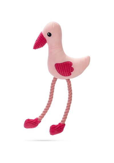 Hnrlıshp Beeztees Köpek Oyuncağı, Sesli, Flamingo, Peluş, Pembe, 39,5x19,5x6cm