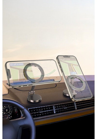 Araç İçi Katlanabilir Magsafe İle Uyumlu 360 Dönebilen Manyetik Telefon Tutucu H800 1 Adet
