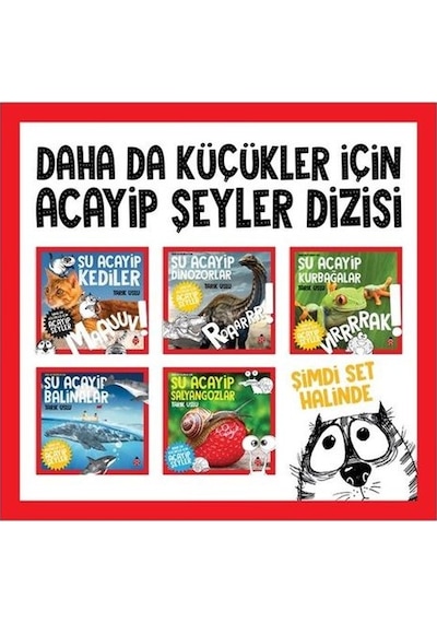 Daha da Küçükler İçin Acayip Şeyler Dizisi Seti - 5 Kitap Takım- Uğurböceği
