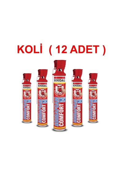 Soudal Soudafoam Comfort Pipetli Poliüretan Köpük 750Ml - Sarı - Sarı