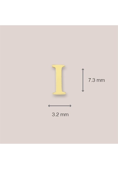 Goldkupe 14 Ayar Altın I Harf Küpe 0,33 Gr-1366