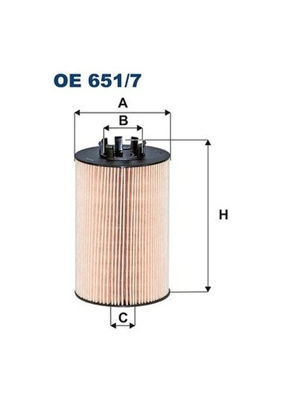 Fıltron Yağ Filtre Mercedes Atego Iıı Ox1140d Fıltron Oe651.7 9341800009