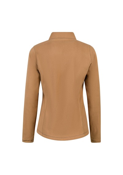 2as Camila Kadın Yarım Fermuarlı İnce Polar Sweatshirt Camel Camel