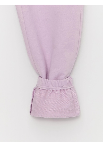 LC Waikiki Lcw Kids Lila Beli Lastikli Basic Kız Çocuk Jogger Eşofman Altı Lılac