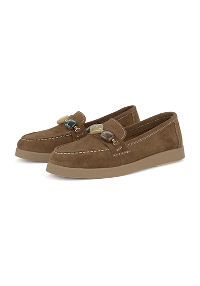 Ziya, Kadın Hakiki Deri Loafer Ayakkabı 161359z710 Caramel 161359z710 809