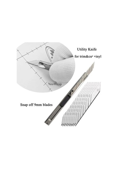 3 Adet İnce Metal Gövdeli Cep Tipi Mini İnce Maket Bıçağı Falçata 9mm
