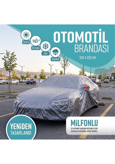 Honda E Özel Tasarım Çift Kat Miflonlu Branda - Uv Filtreli Su İtici Kılıf