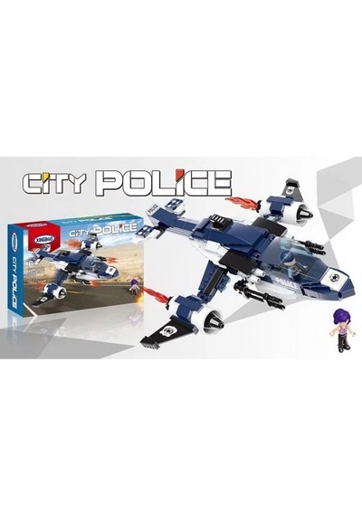 Polis Helikopteri Yapım Seti 250 Parça Detaylı Ve Eğitici Blok Montaj Oyuncağı